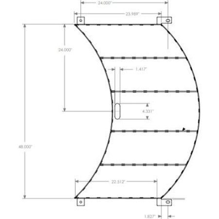 AETNA GROUP USA Robopac Ramp Extension for 65in Diameter Turntable, 24inL 7014560007